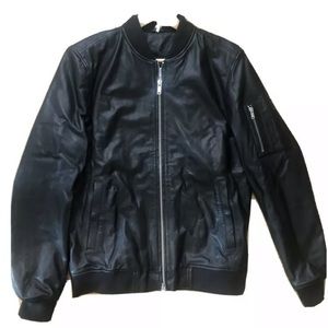 Men’s Dondup leather bomber jacket